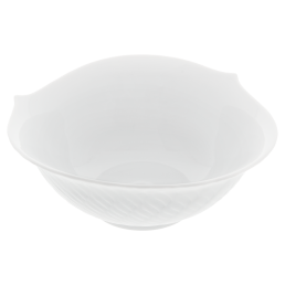 Dessertschale, Form "Wellenspiel Relief", Weiß, Ø 14,5 cm