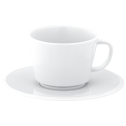 Kaffeetasse, Form "Vitruv", Weiß