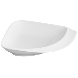 Platte, klein, Form "Nova", Weiß, L 17 cm