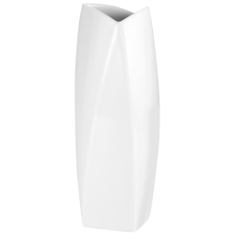 Vase, Weiß, H 19 cm