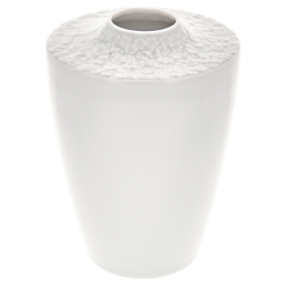 Vase, Royal Blossom, Weiß, H 16,5 cm