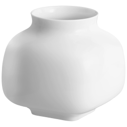 Vase, klein, Form "Nova", Weiß, H 17,5 cm