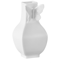 Vase, "Butterfly Collection", eckig, klein, Weiß, H 13 cm