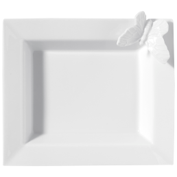 Vide-Poche, "Butterfly Collection", klein, Weiß, 16 x 13,5 cm