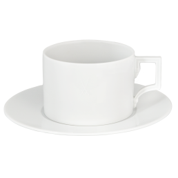 Cappuccinotasse, Markenzeichenrelief, Form "Berlin", Weiß, V 0,25 l
