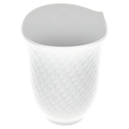 Becher, Form "Wellenspiel Relief", Weiß, V 0,25 l