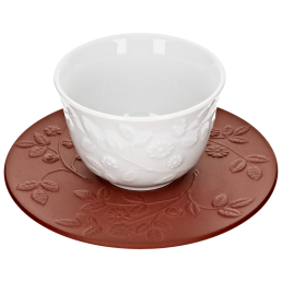 Teeschälchen mit Untertasse, Weiß, V 0,05 l
