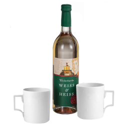 Glühweintassen-Set, 3-tlg., Wackerbarths Weiß & Heiß, Henkelbecher, Form "Berlin", Form "Berlin"