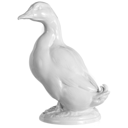 Vogel Entenerpel, Weiß, H 14 cm