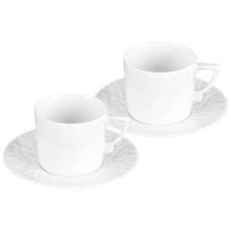 Espressotassen-Set, 4-tlg., Weiß, Form "No 41, Royal Blossom"