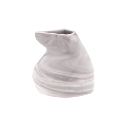 Vase, "Antarctica", marmoriert light grey, H 8 cm
