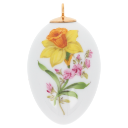 Osterei, Vintage Blume 2, Narzisse, H 4,5 cm