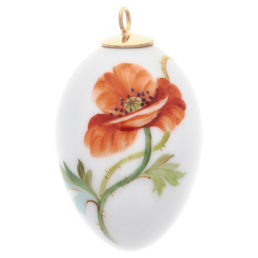 Osterei, "Wilder Mohn", H 4,5 cm