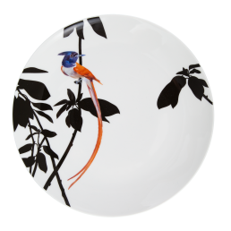 Wandteller, "Flying Jewels", "Paradise Flycatcher", Ø 27 cm