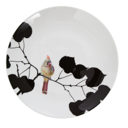 Wandteller, "Flying Jewels", "Spring Cardinal", Ø 27 cm