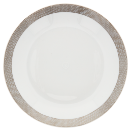 Suppenteller, Form "MEISSEN® Cosmopolitan", Meshband, platin, Ø 20,5 cm