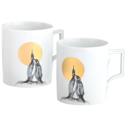 Henkelbecher-Set , 2-tlg., Form "Berlin", "Cool Love"