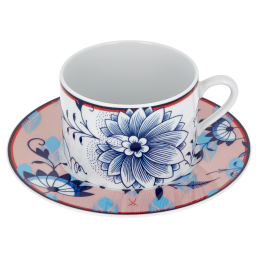 Cappuccinotasse, "MEISSEN Collage", "Bloomy Feathers", V 0,25 l