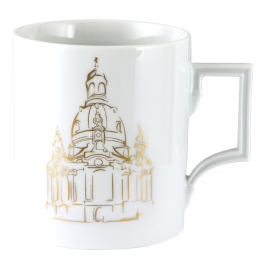 Henkelbecher, Form "Berlin", Stiftung Frauenkirche, Logo, Gold, V 0,25 l
