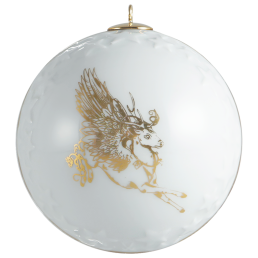 Baumschmuck Kugel Reliefsterne, "MEISSEN Christmas Peryton", Ø 7 cm