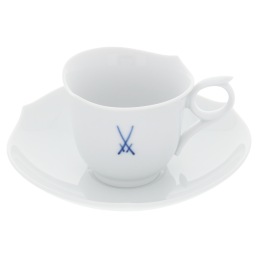 Espressotasse, Form "Wellenspiel Pur", Markenzeichen Meissen, kobaltblau, V 0,05 l