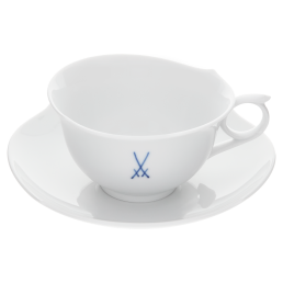 Teetasse, Form "Wellenspiel Pur", Markenzeichen Meissen, kobaltblau, V 0,15 l