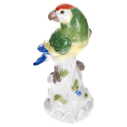 Vogel Papagei, Bunt staffiert, H 22 cm