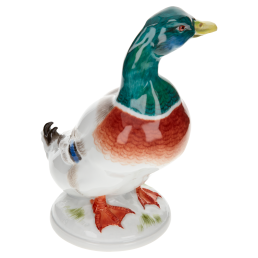Vogel Entenerpel, Bunt staffiert, H 14 cm