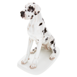 Hund Deutsche Dogge, Bunt staffiert, H 25 cm