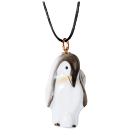 Anhänger "Natur leicht" Halbrelief Pinguin, 3,4 x 1,7 cm