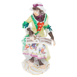 Affenkapelle Sängerin, H 12,5 cm