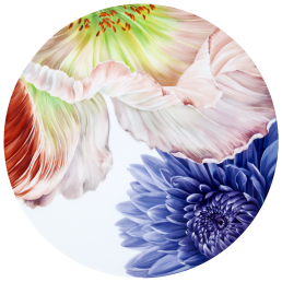 Wandbild II, Giant Bloom, Lim. 15, Ø 40 cm