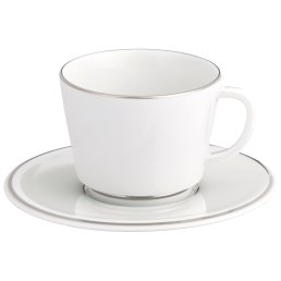 Cappuccinotasse, Form "Vitruv", Platinum, V 0,2 l
