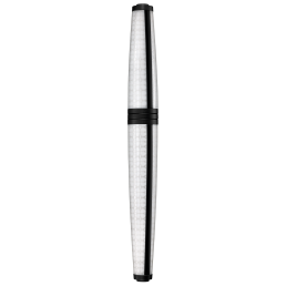 MEISSEN® Porzellan Mascara Füllfederhalter, Geometric weiß, H 13 cm