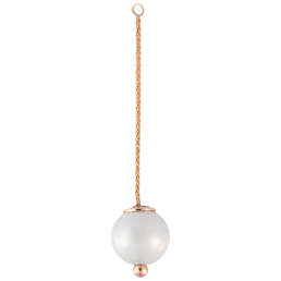 Anhänger Pearl Collection Pure White, 750 Roségold, 1 Porzellanperle 12mm