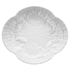 Schälchen, oval, Form "Schwanendessin", L 15 cm