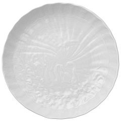 Beilagenschale, mittel, Form "Schwanendessin", Weiß, Ø 21,5 cm