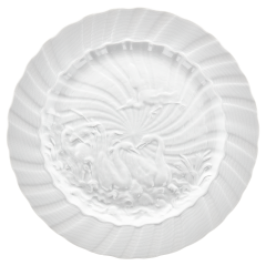 Platzteller, Form "Schwanendessin", Weiß, Ø 32 cm