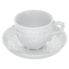 Espressotasse, Form "Schwanendessin", Weiß, V 0,1 l