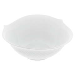 Dessertschale, Form "Wellenspiel Relief", Weiß, Ø 14,5 cm