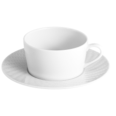 Teetasse, Form "No 41 Wellenspiel Relief", Weiß, V 0,15 l