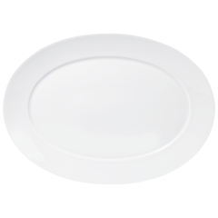 Platte, oval, Form "No 41 Casa", Weiß, L 36 cm
