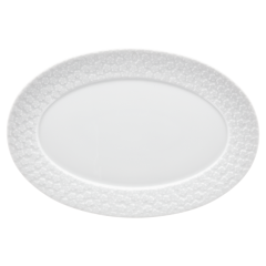 Platte, oval, Royal Blossom, Weiß, Form "No 41", L 30 cm