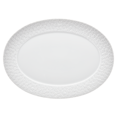 Platte, oval, Royal Blossom, Weiß, Form "No 41", L 36 cm