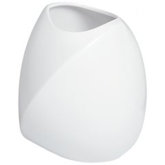 Vase, Weiß, H 12 cm