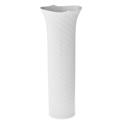 Vase, Weiß, H 19,5 cm