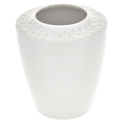 Vase, Royal Blossom, klein, Weiß, H 12,5 cm