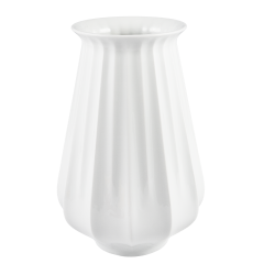 Lampionvase, mittel, Weiß, H 24 cm