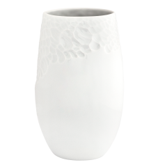 Vase, Faustkeilserie, mittel, Weiß, H 22,5 cm