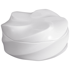Dose, "Twist", Weiß, Ø 16,5 cm